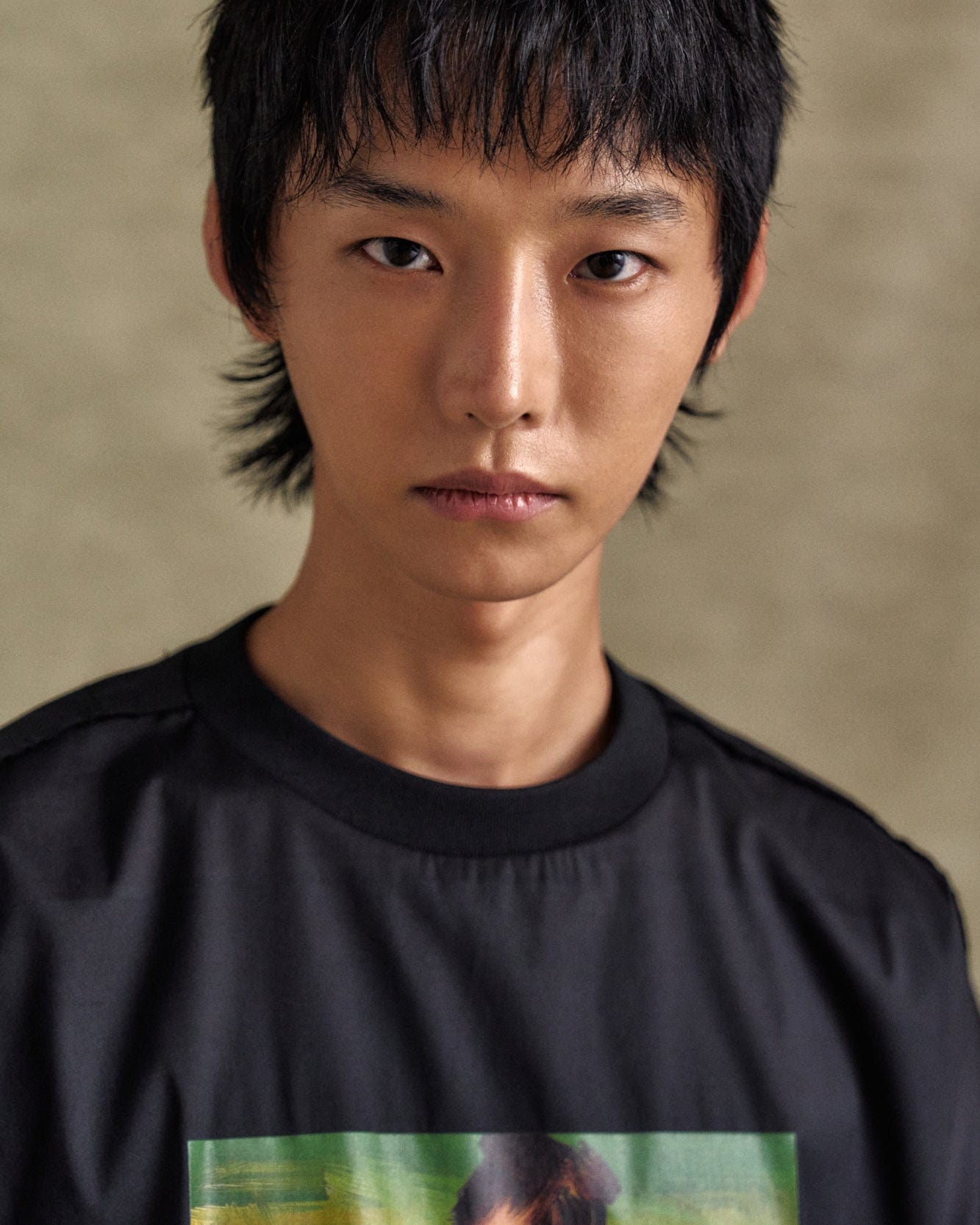 기타 UNISEX VALLUM POPLIN T-SHIRTS atb1324u(BLACK)