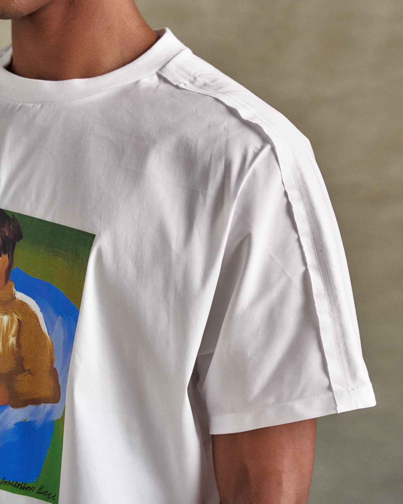 기타 UNISEX VALLUM POPLIN T-SHIRTS atb1324u(WHITE)