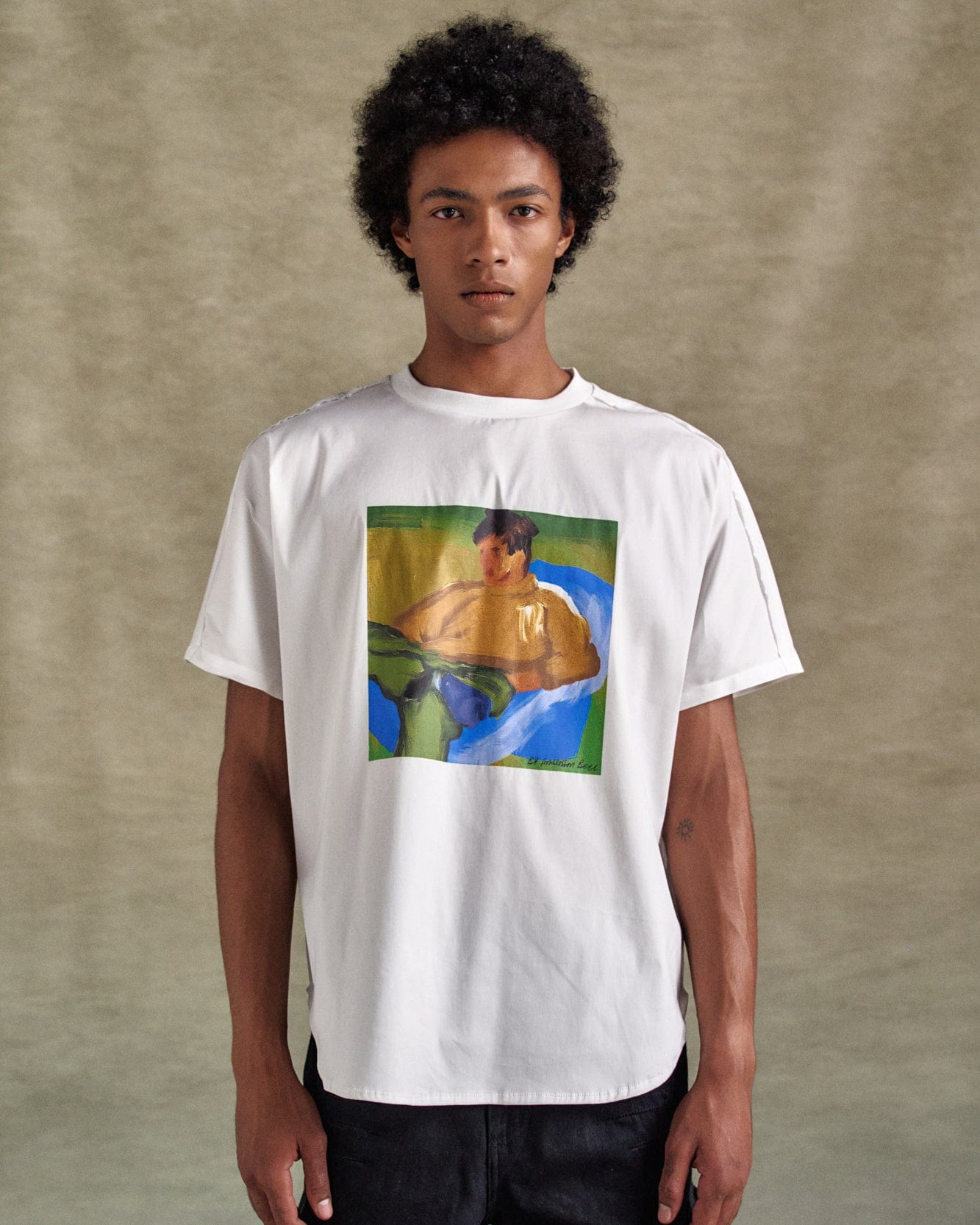 기타 UNISEX VALLUM POPLIN T-SHIRTS atb1324u(WHITE)