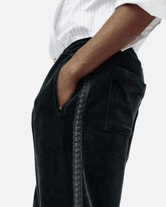 기타 UNISEX VELVET TRACK PANTS apa854u(BLACK)