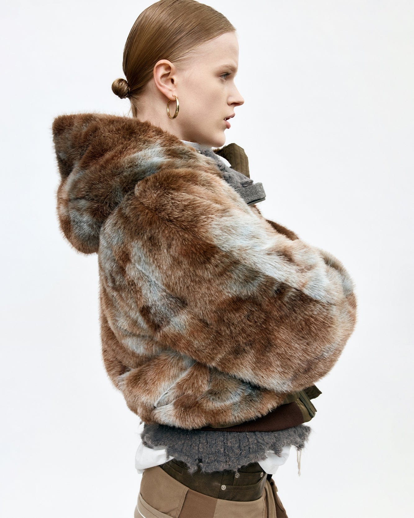 기타 VANESSA FUR N2B JACKET awa728w(BROWN)