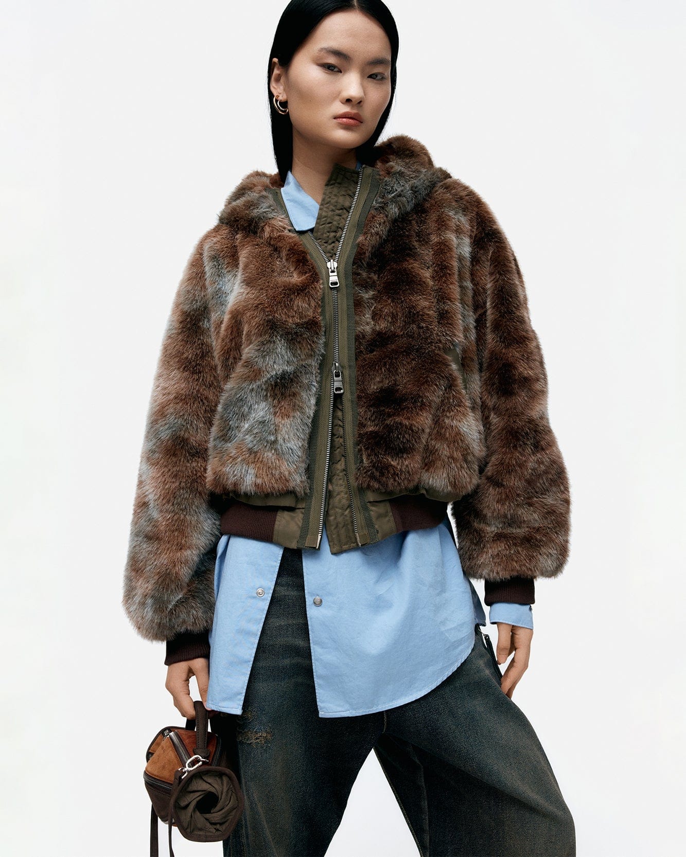 기타 VANESSA FUR N2B JACKET awa728w(BROWN)