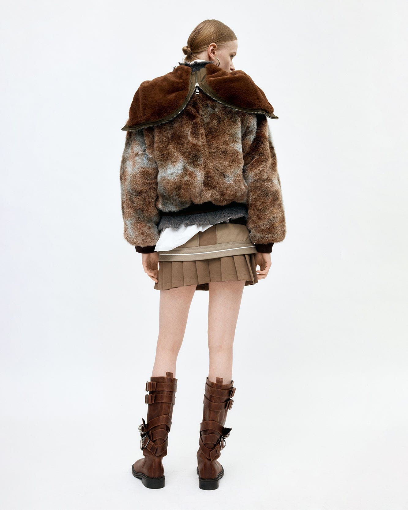 기타 VANESSA FUR N2B JACKET awa728w(BROWN)