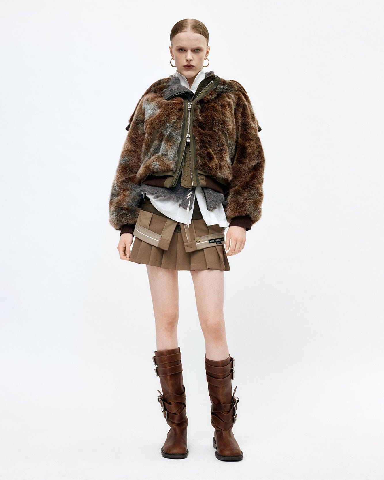 기타 VANESSA FUR N2B JACKET awa728w(BROWN)