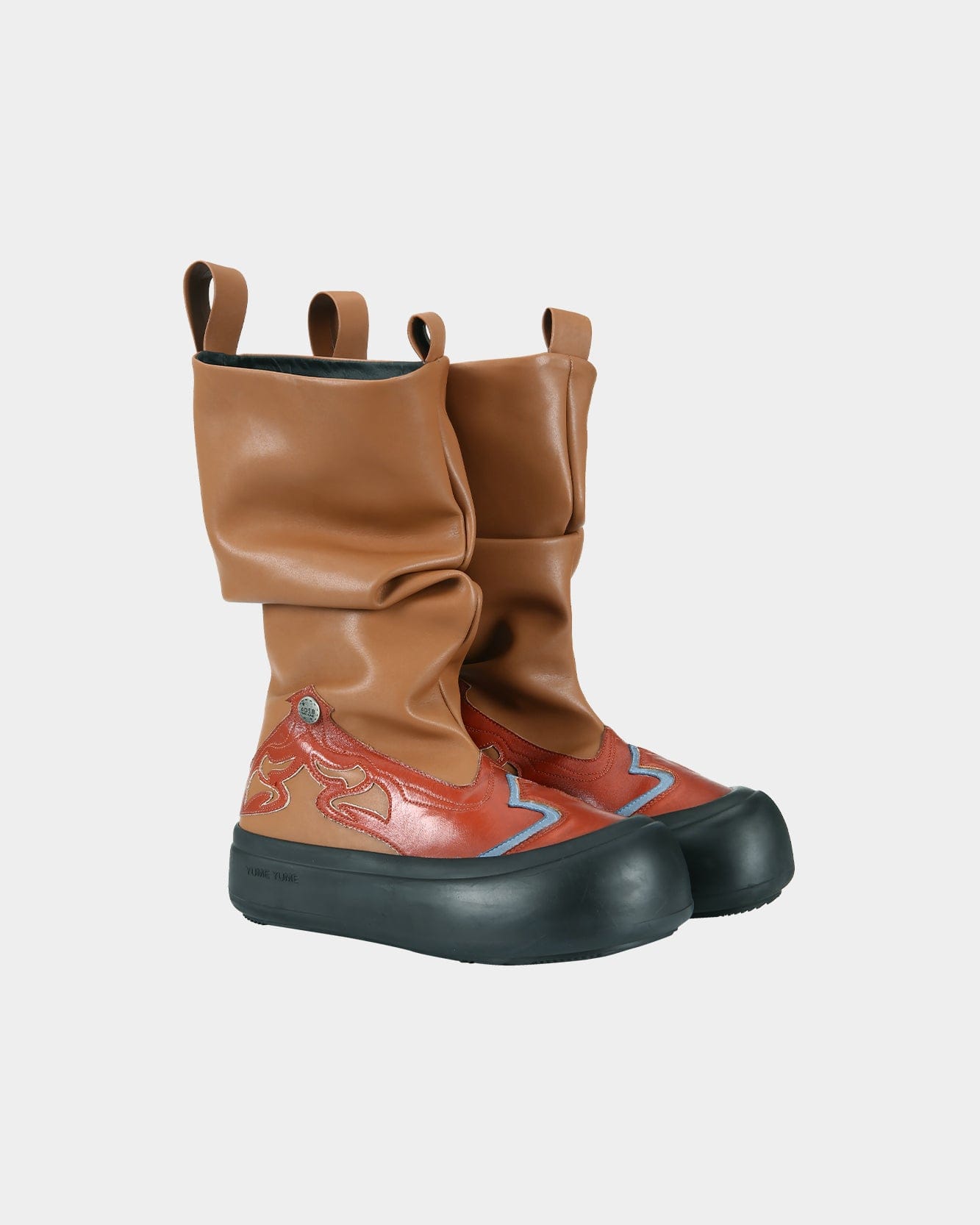 ADSB×HUNTER TALL BOOT/OJOS Nylon folding leather boots