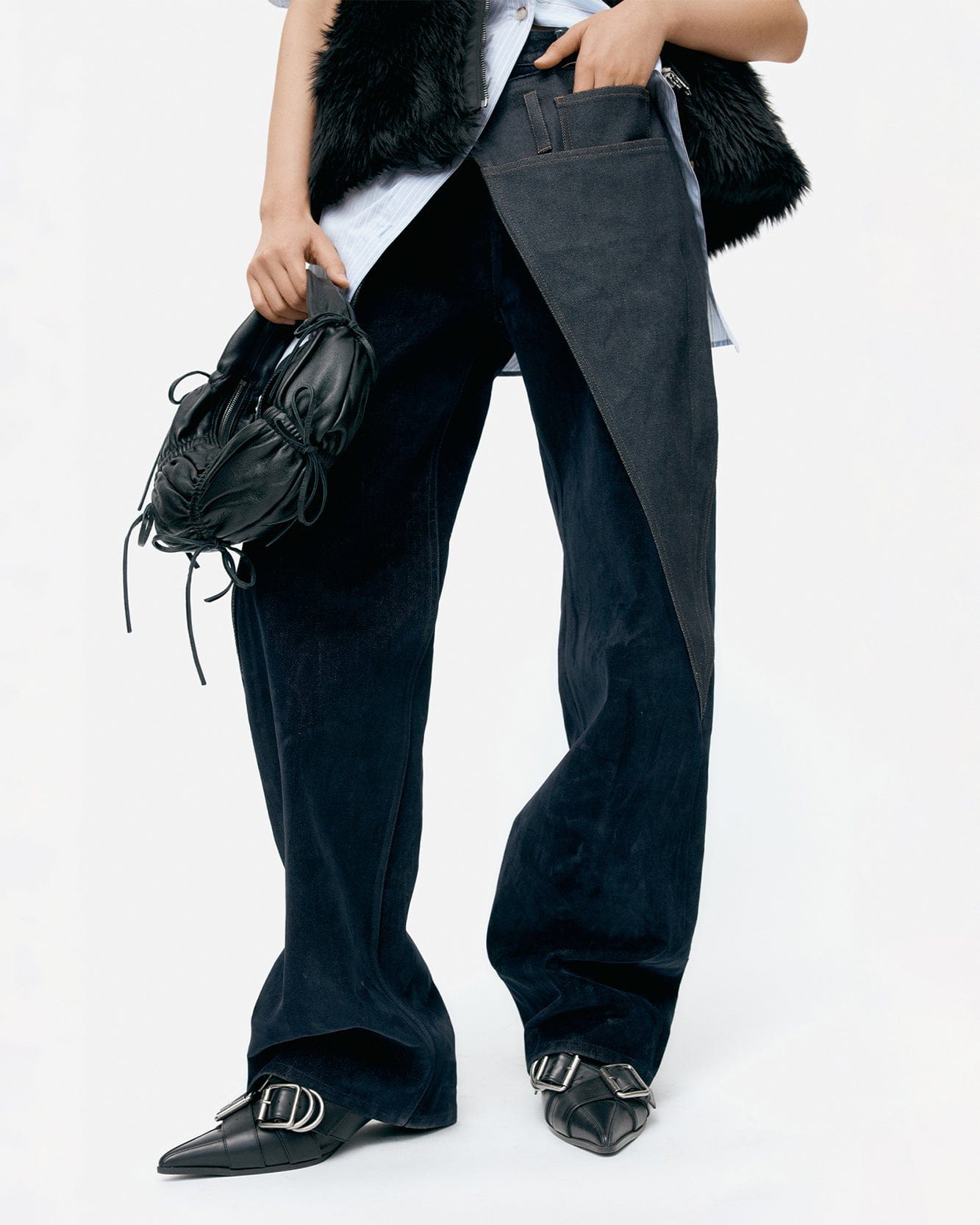 기타 ZOE WRAP PANTS apa850w(BLUE)